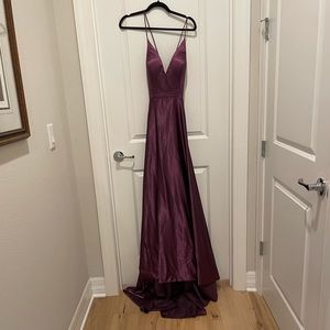Purple prom dress